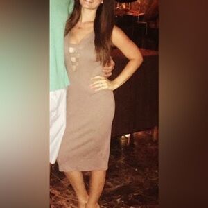 Tan Sleeveless Dress